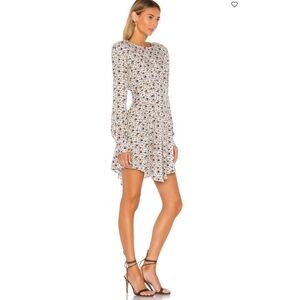 NWOT Petersyn Serene Revolve Floral Retro Inspired Long Sleeve Mini Dress Medium